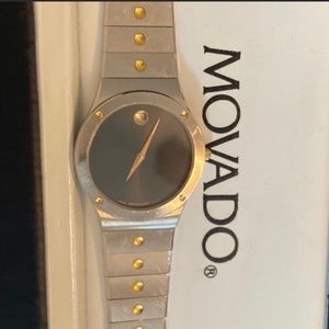 Ladies Movado 2 Tone Silver & Gold Bezel